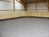 Le haras de Clairefontaine est quip d'un mange permettant de prparer les yearlings aux ventes